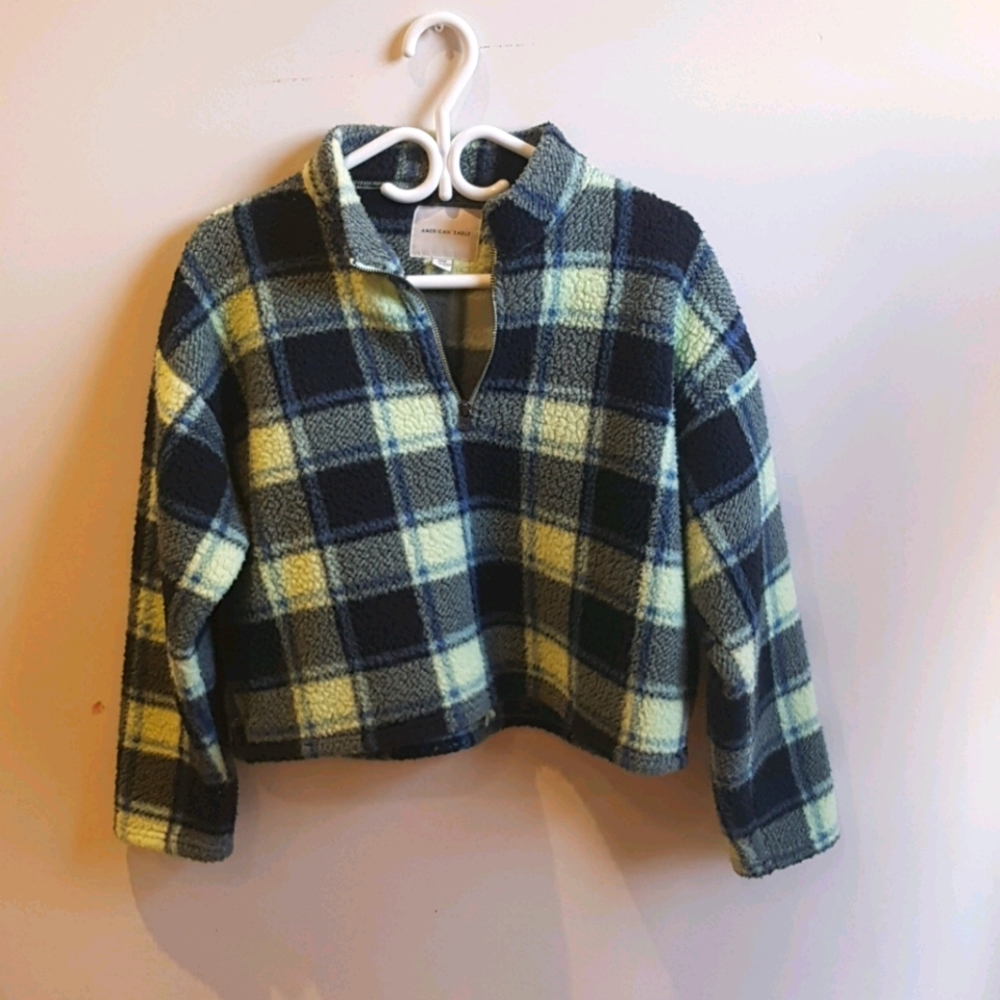 Flannel pattern sweater